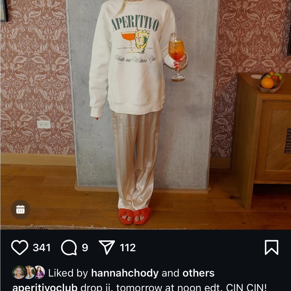 Aperitivo White Sweatshirt